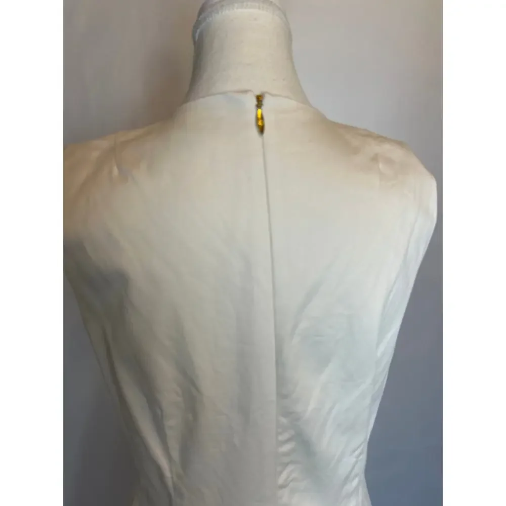 Draper James | Climbing Bloom Dress | Fit and Flare Embroidered Trim Pockets | 8 - Picture 13 of 15